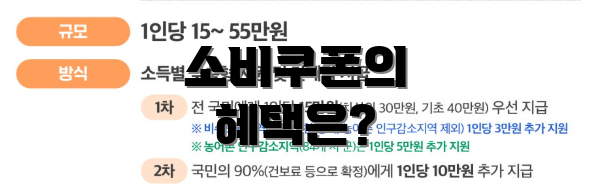 소비쿠폰의 혜택은?