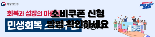 소비쿠폰 신청 방법 확인하세요