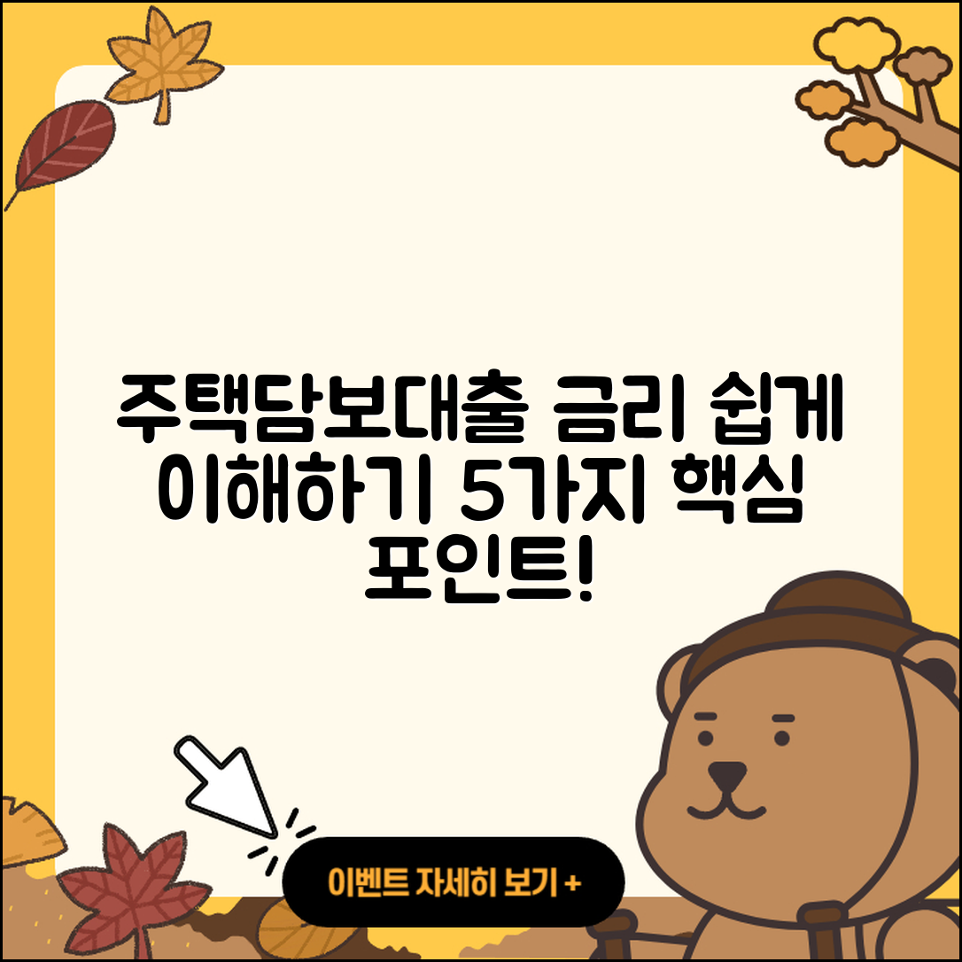 주택담보대출 금리 쉽게 이해하는 5가지